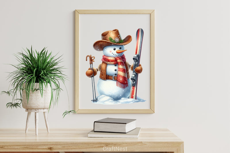 Western Christmas Clipart Bundle - CraftNest - Digital Crafting and Art