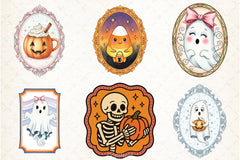 Vintage Halloween Frames Clipart Bundle - CraftNest - Digital Crafting and Art