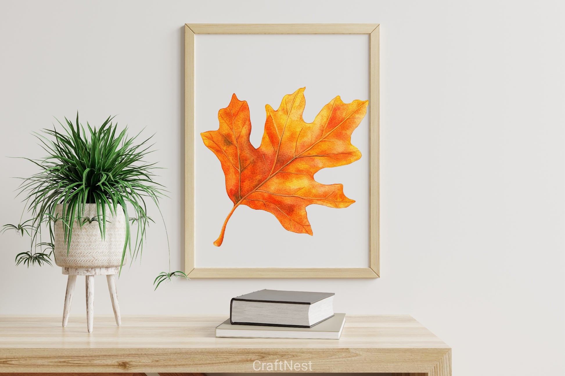 Burgundy Autumn Leaves & Flowers Clipart Bundle - CraftNest - Digital Crafting and Art