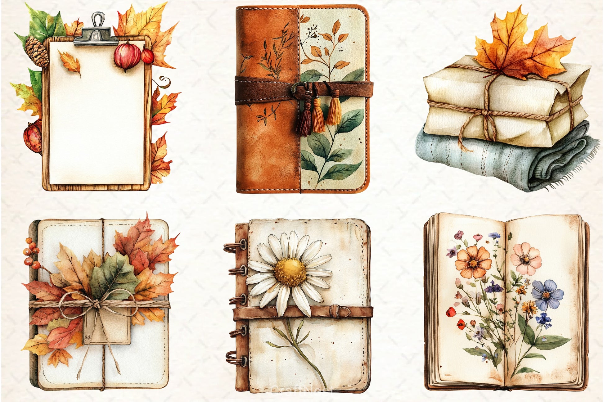 Autumn Book Clipart Bundle 3 - CraftNest - Digital Crafting and Art