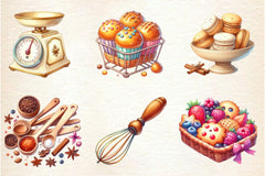 Neutral Baking Clipart Bundle 2 - CraftNest - Digital Crafting and Art
