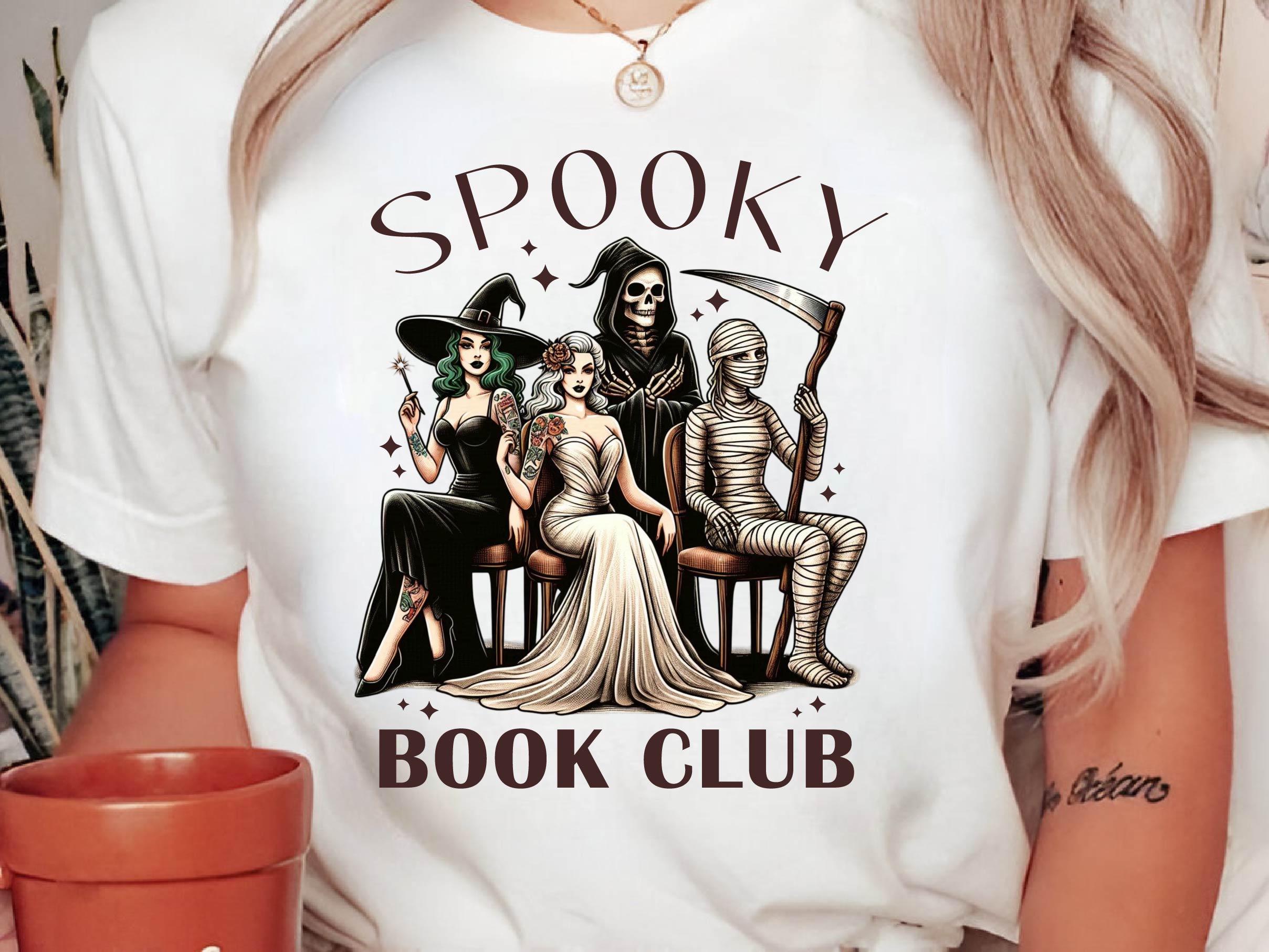 Spooky Book Club Bookish Halloween Clipart Bundle - CraftNest - Digital Crafting and Art