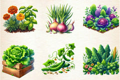 Garden Patch Clipart Bundle - CraftNest - Digital Crafting and Art