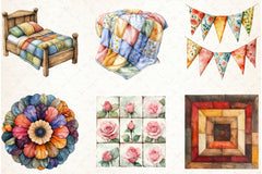 Cottage Quilts Fussy Clipart Bundle - CraftNest - Digital Crafting and Art