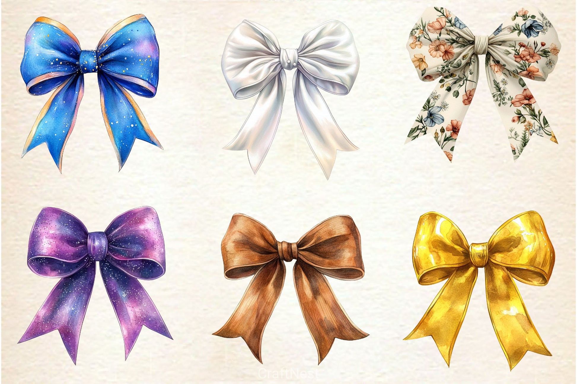 Bows Clipart Bundle - CraftNest - Digital Crafting and Art