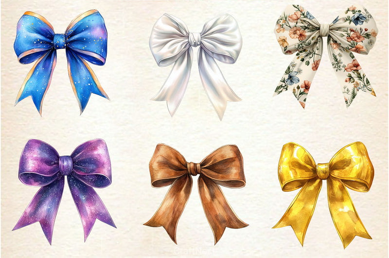 Bows Clipart Bundle - CraftNest - Digital Crafting and Art