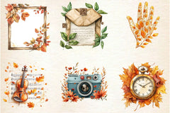 Beautiful Vintage Fall Clipart Bundle 2 - CraftNest - Digital Crafting and Art