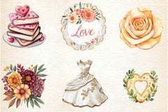 Autumn Bridal Tea Party Clipart Bundle - CraftNest - Digital Crafting and Art