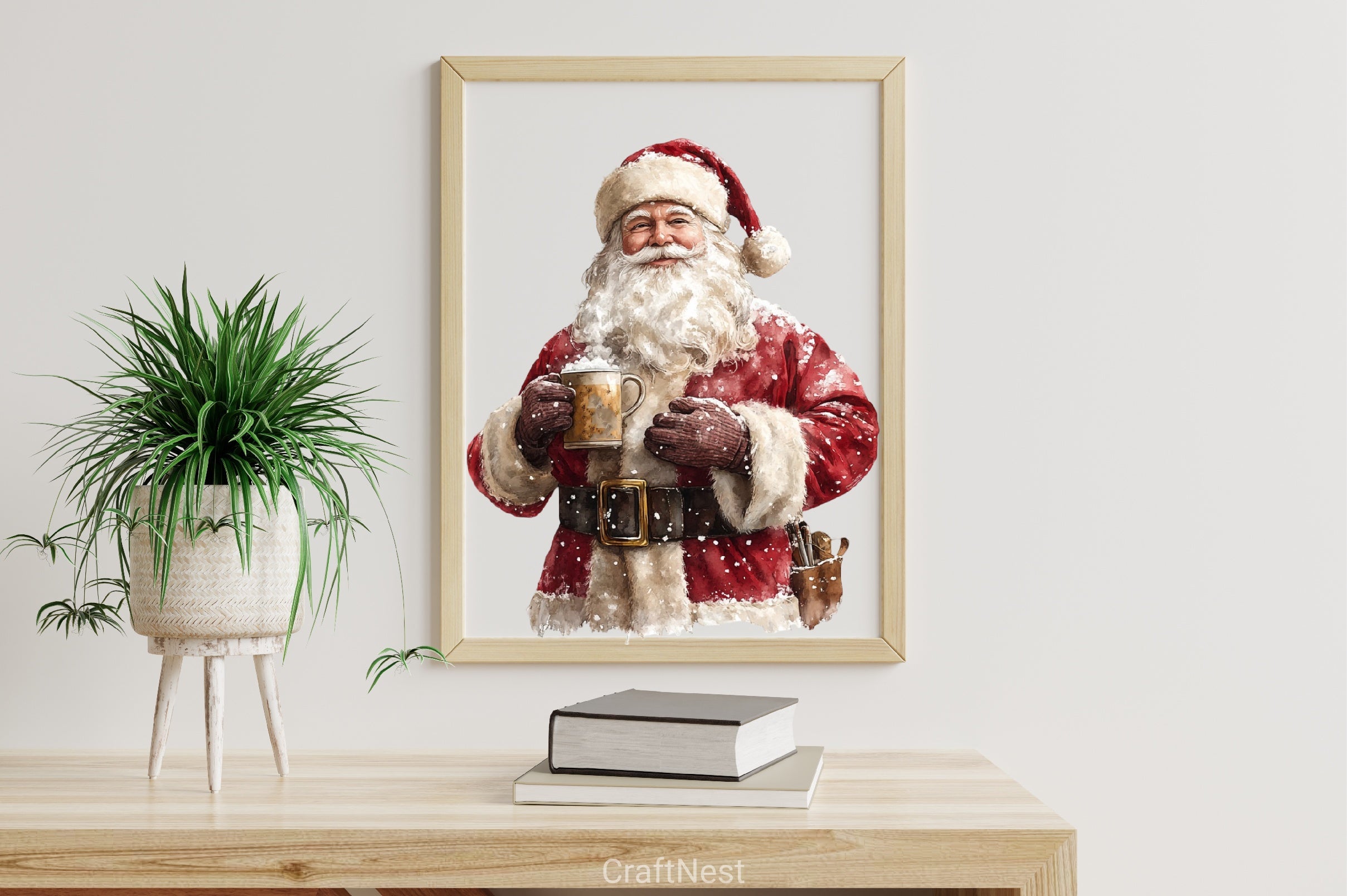 Christmas Santa Claus Clipart Bundle 4 - CraftNest - Digital Crafting and Art