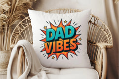 Comic Style Dad Vibes Clipart Bundle - CraftNest - Digital Crafting and Art