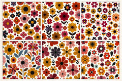 Bright Floral Seamless Pattern - CraftNest - Digital Crafting and Art