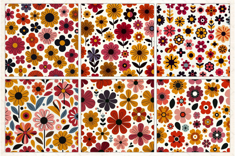 Bright Floral Seamless Pattern - CraftNest - Digital Crafting and Art