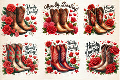 Cowboy Boots And Roses Clipart Bundle - CraftNest - Digital Crafting and Art