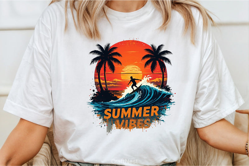 Summer Vibes Clipart Bundle 21 - CraftNest - Digital Crafting and Art