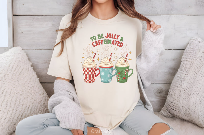 Jolly & Caffeinated Christmas Coffee Clipart Bundle - CraftNest - Digital Crafting and Art
