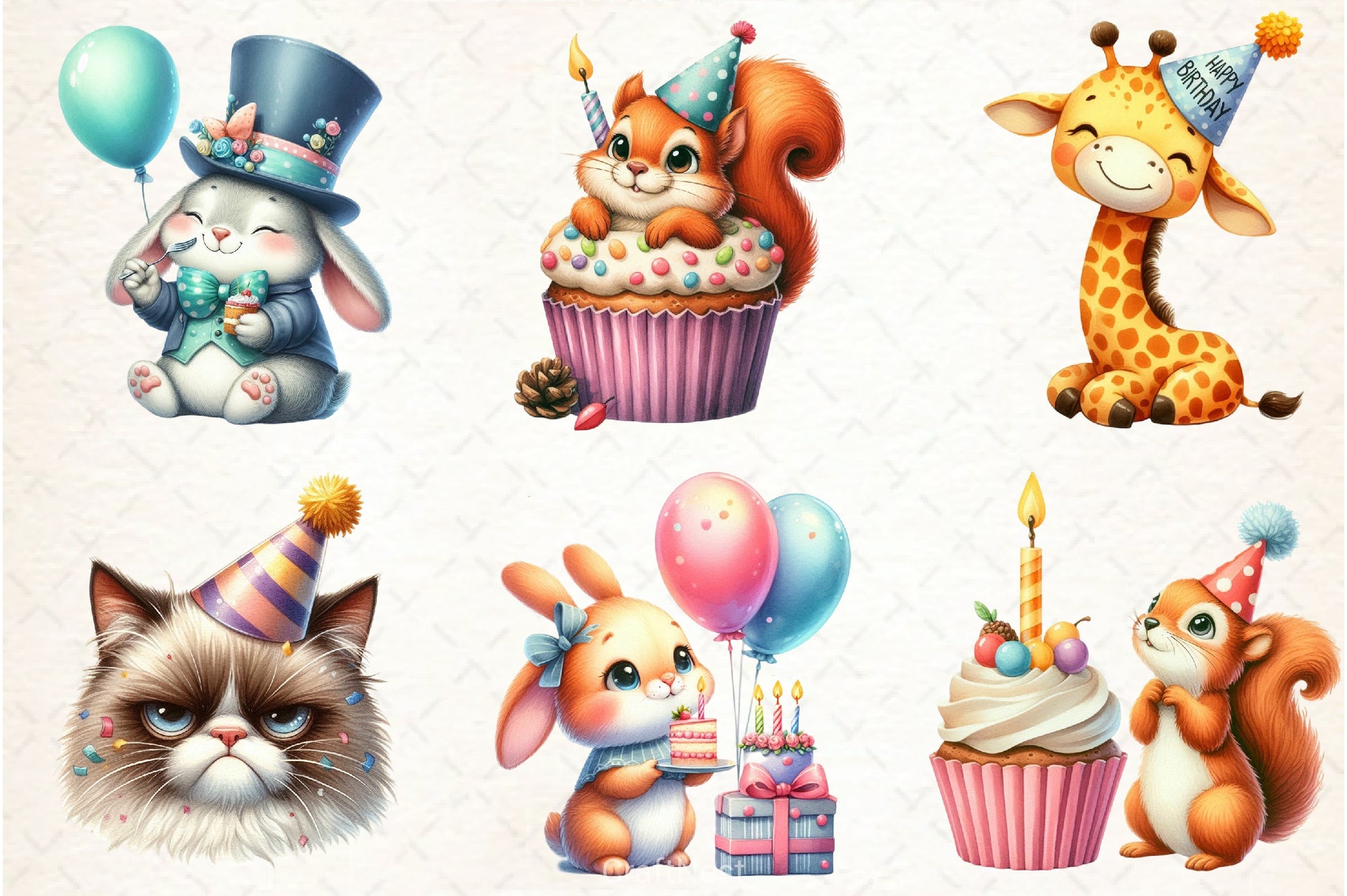 Quirky Birthday Clipart Bundle - CraftNest - Digital Crafting and Art