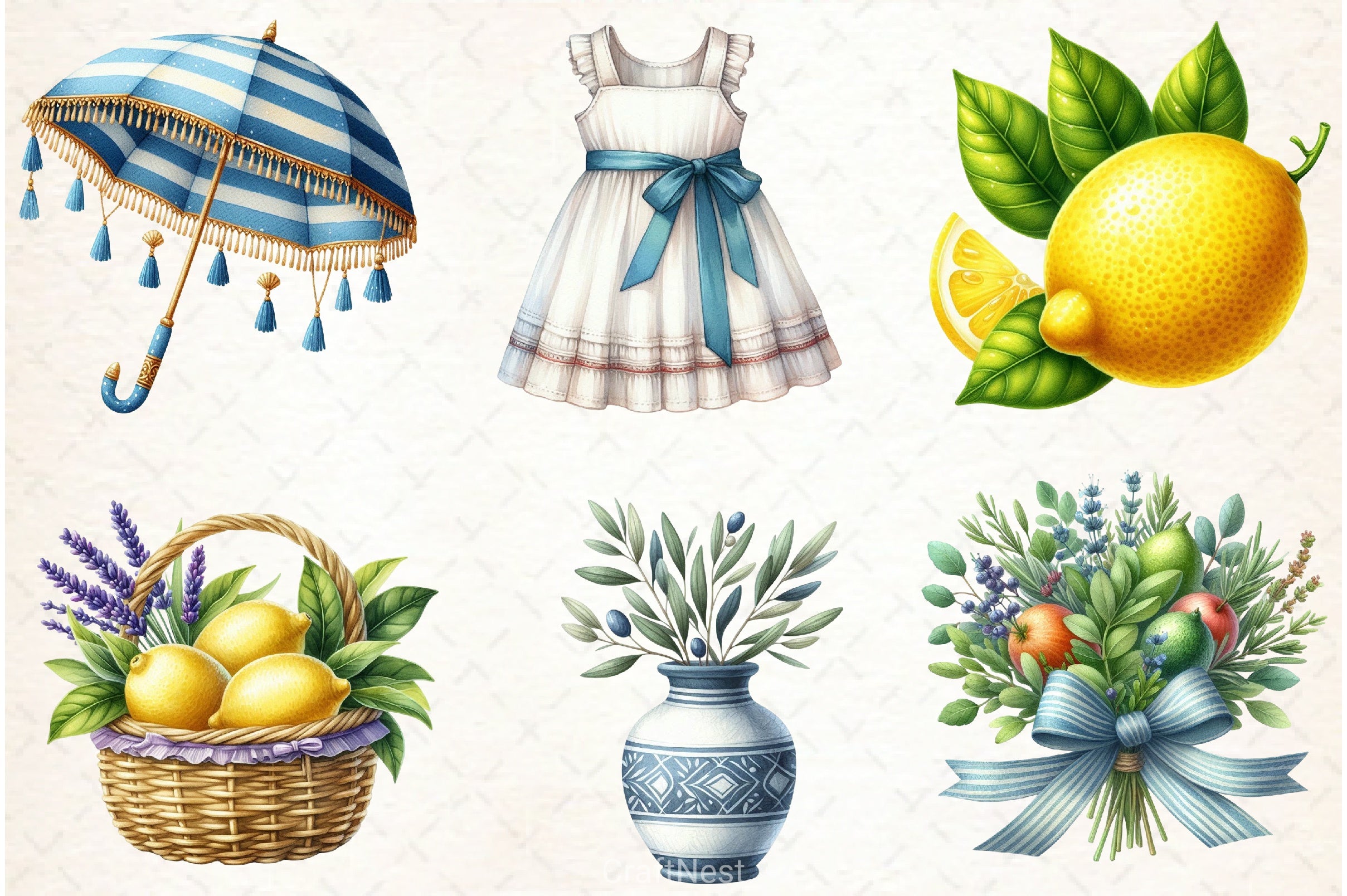 Sun Kissed Summers Clipart Bundle - CraftNest - Digital Crafting and Art