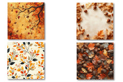 Autumn Digital Backgrounds Clipart Bundle - CraftNest - Digital Crafting and Art