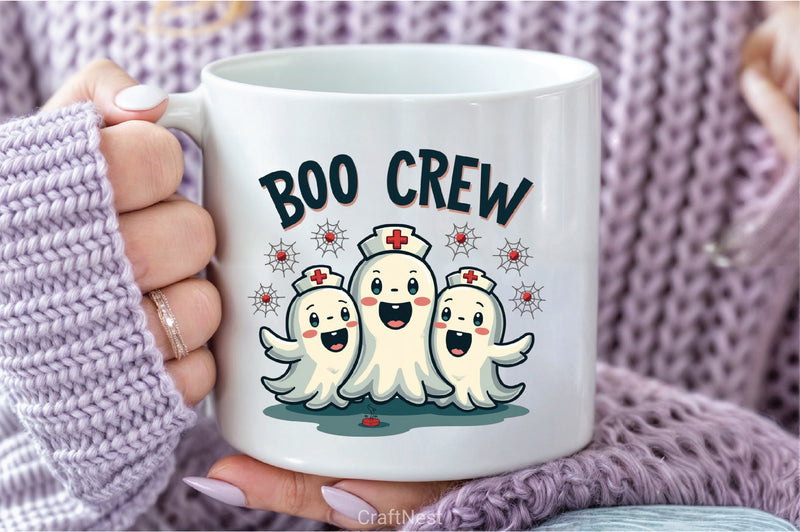 Boo Crew Clipart Bundle - CraftNest - Digital Crafting and Art