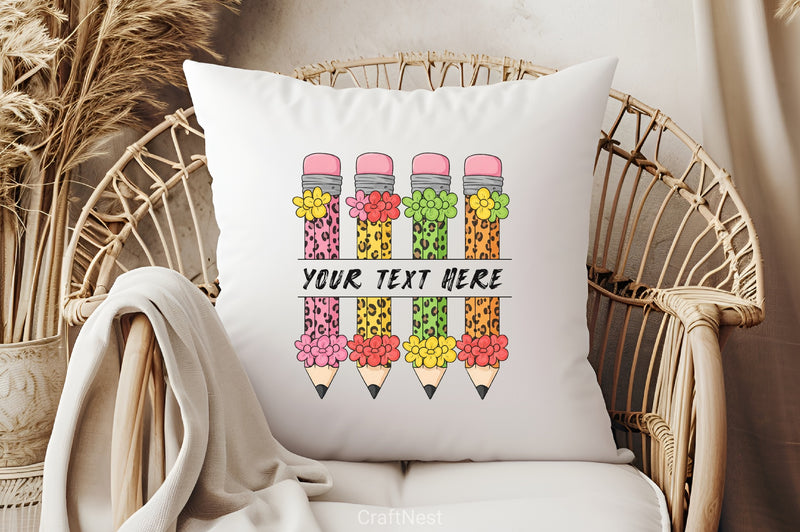 Pencil Monogram Clipart Bundle - CraftNest - Digital Crafting and Art