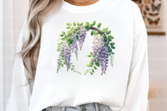 Wisteria Floral Garden Clipart Bundle - CraftNest - Digital Crafting and Art