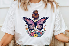 Butterfly Woman Flowers Clipart Bundle 2 - CraftNest - Digital Crafting and Art