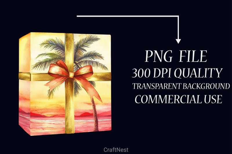 Summer Gift Box Clipart Bundle - CraftNest - Digital Crafting and Art