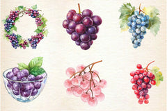 Grape Clipart Bundle 2 - CraftNest - Digital Crafting and Art