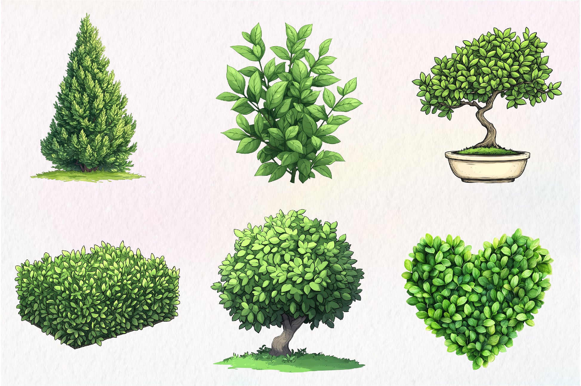 Bushes Clipart Bundle - CraftNest - Digital Crafting and Art