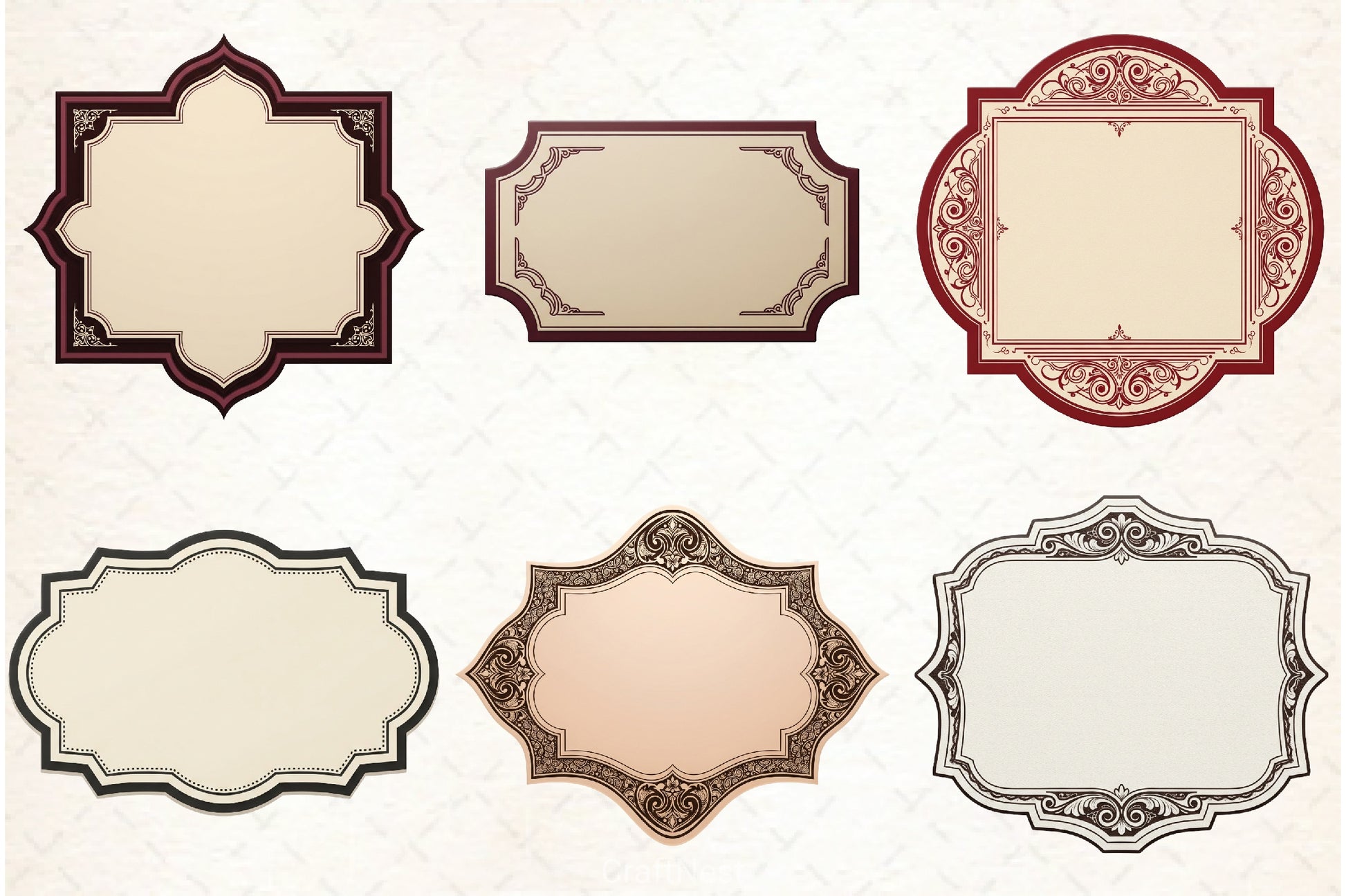 Vintage Label Clipart Bundle - CraftNest - Digital Crafting and Art