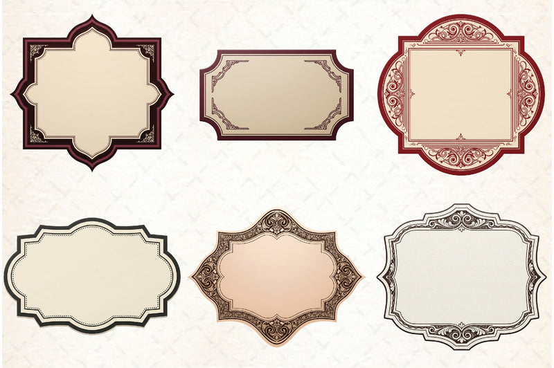 Vintage Label Clipart Bundle - CraftNest - Digital Crafting and Art