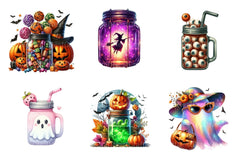 Halloween Mason Jar Clipart Bundle 1 - CraftNest - Digital Crafting and Art