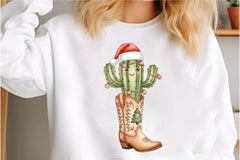 Cowboy Boots Christmas Clipart Bundle - CraftNest - Digital Crafting and Art