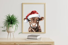 Christmas Highland Cow Clipart Bundle 3 - CraftNest - Digital Crafting and Art