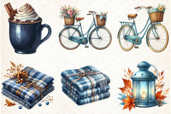 Rustic Cozy Autumn Clipart Bundle 11 - CraftNest - Digital Crafting and Art