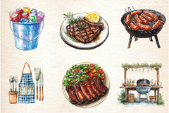 Summer Barbecue Day Clipart Bundle 2 - CraftNest - Digital Crafting and Art