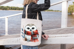 Christmas Owl Clipart Bundle 5 - CraftNest - Digital Crafting and Art