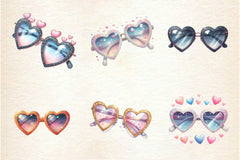 Valentine Heart Sunglasses Clipart Bundle 2 - CraftNest - Digital Crafting and Art
