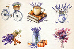 Lavender Fall Clipart Bundle 2 - CraftNest - Digital Crafting and Art