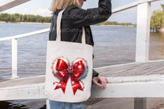 Red Christmas Coquette Bow Santa Clipart Bundle - CraftNest - Digital Crafting and Art