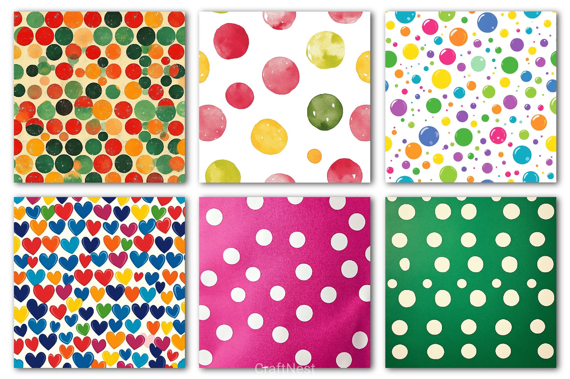 Bubble Pop Digital Paper - CraftNest - Digital Crafting and Art