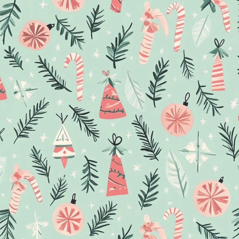 Merry & Bright Pastel Christmas Patterns Clipart Bundle - CraftNest - Digital Crafting and Art
