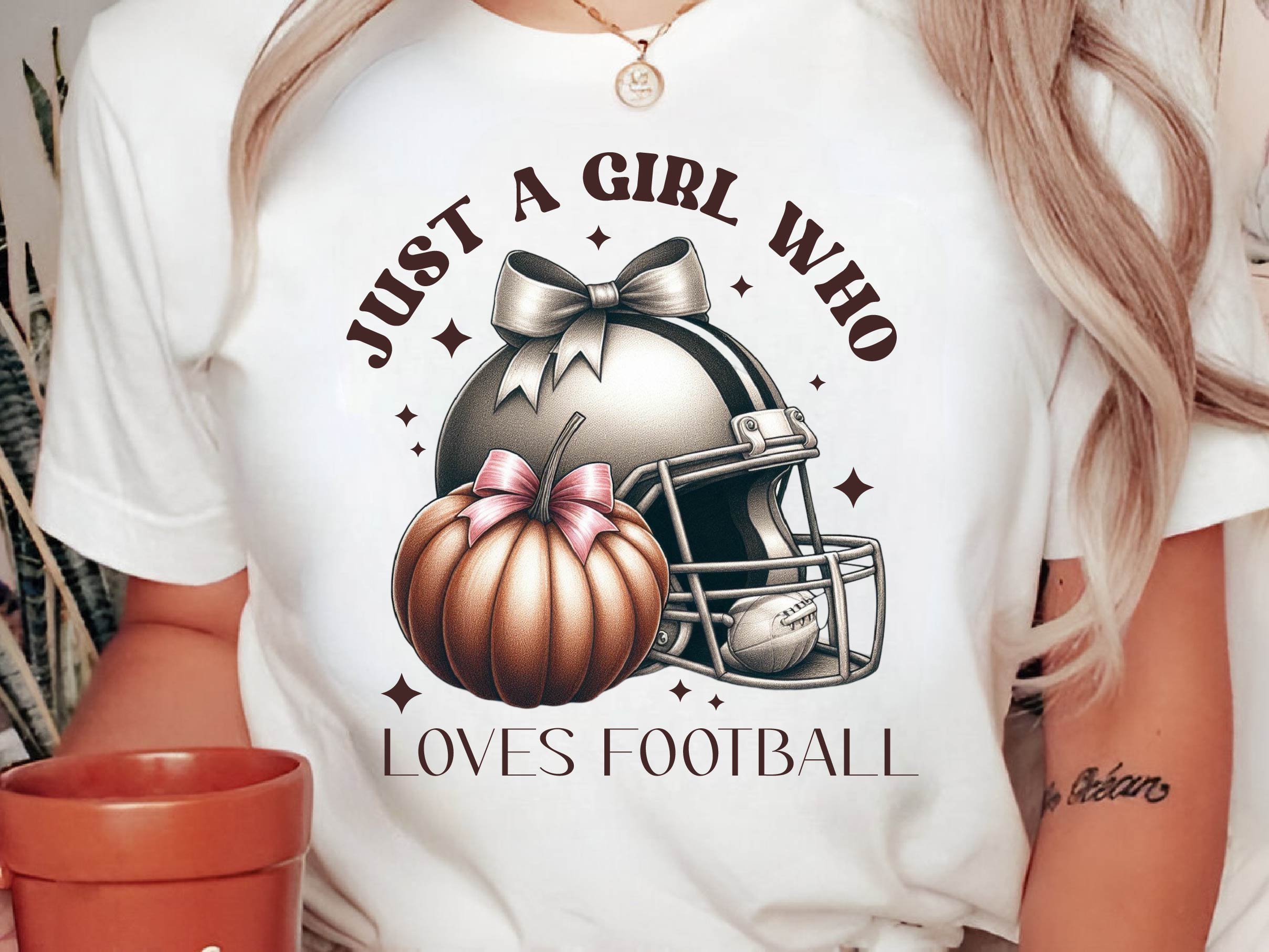 Just A Girl Who Loves Football Clipart Bundle - CraftNest - Digital Crafting and Art