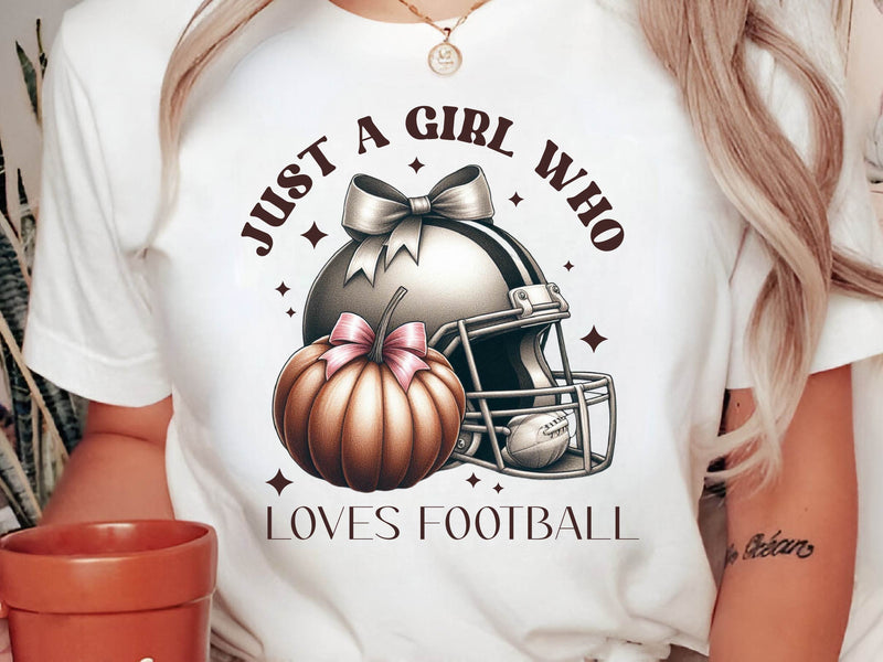 Just A Girl Who Loves Football Clipart Bundle - CraftNest - Digital Crafting and Art