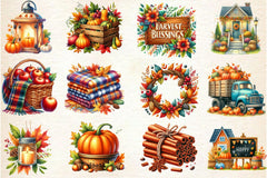 Autumn Decor Clipart Bundle - CraftNest - Digital Crafting and Art