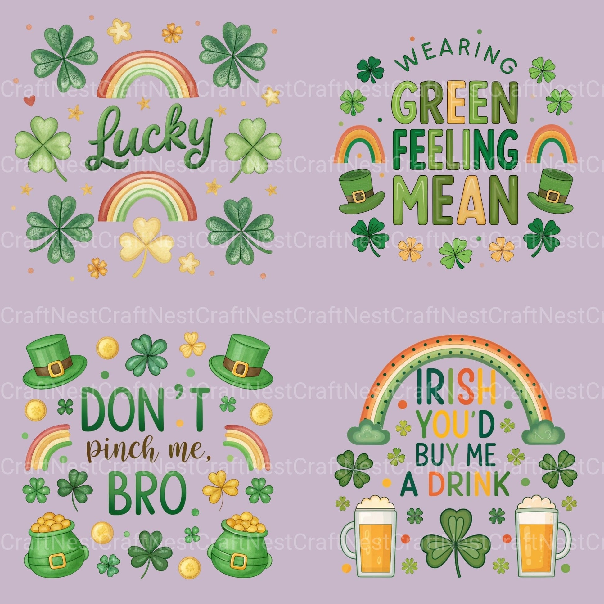 St Patricks Day Clipart Bundle 7 - CraftNest - Digital Crafting and Art
