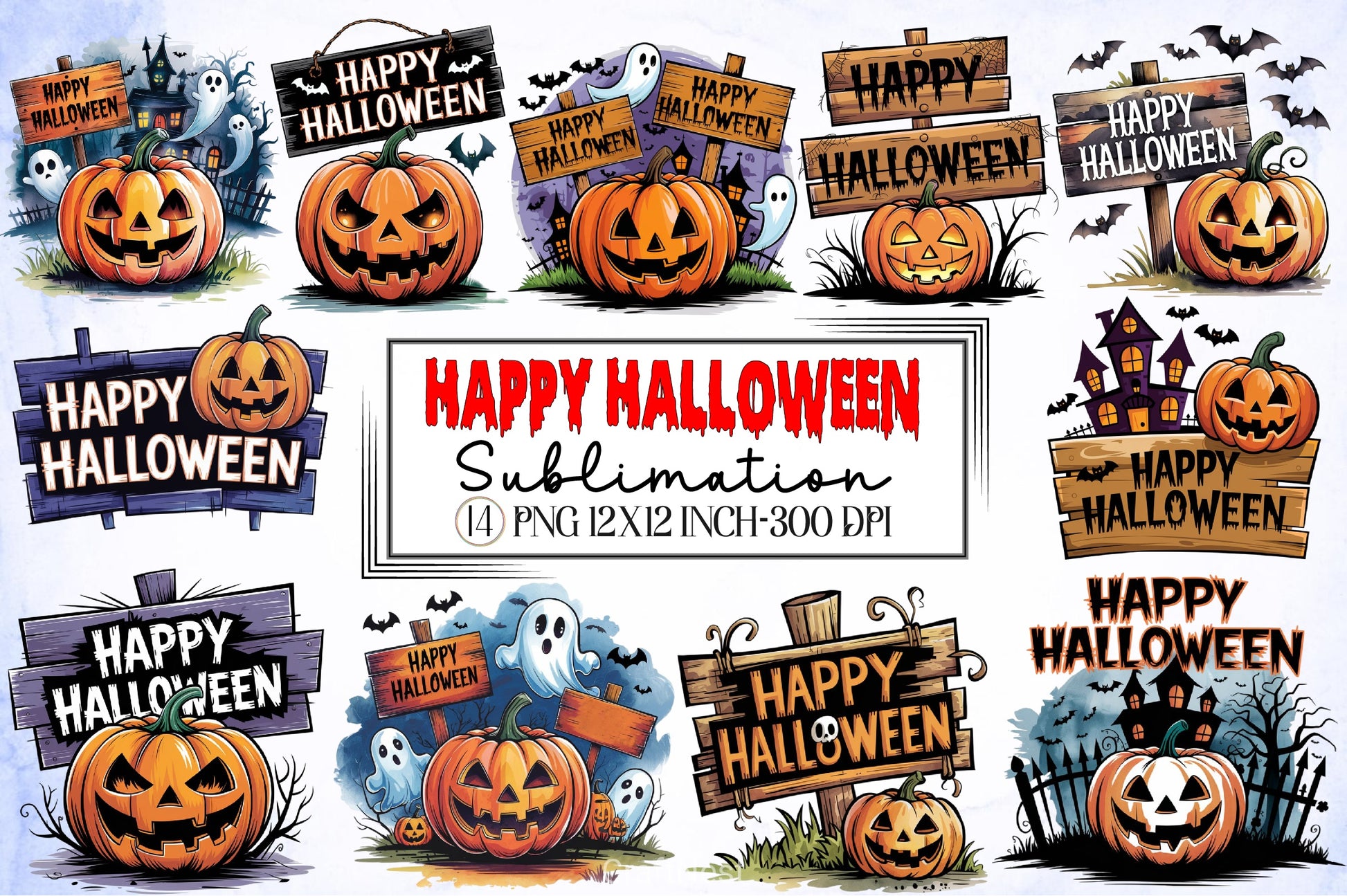 Happy Halloween Clipart Bundle 6 - CraftNest - Digital Crafting and Art
