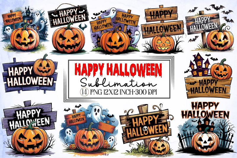 Happy Halloween Clipart Bundle 6 - CraftNest - Digital Crafting and Art