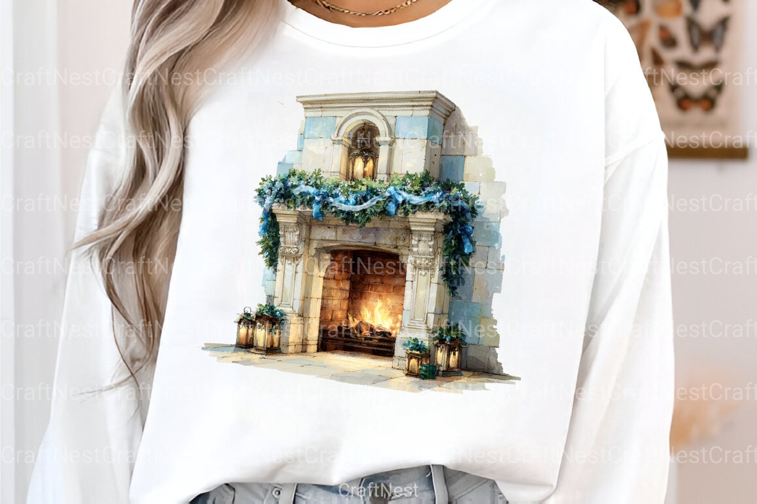 Blue and Gold Christmas Navy Clipart Bundle - CraftNest - Digital Crafting and Art