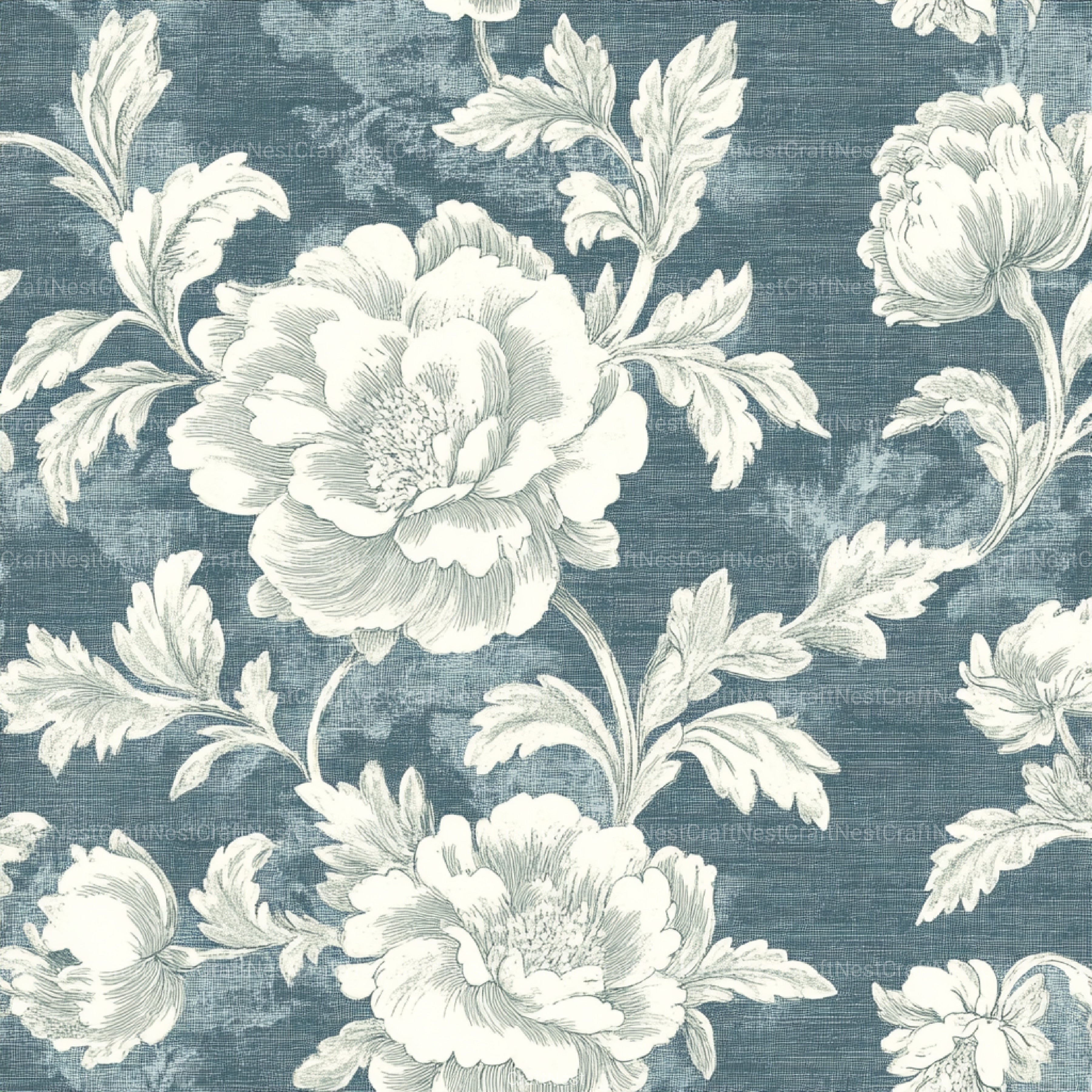 Shabby Chic Flowers Seamless Patterns Digital Paper - CraftNest - Digital Crafting and Art